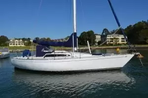This sailboat - Carter 33 was delivered from Holland to Poland by Seven Seas company